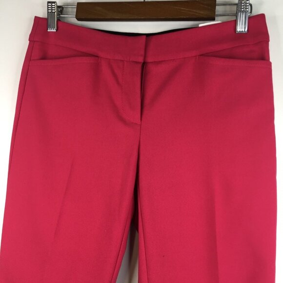 NWT Loft Marisa Deep Coral Pants Size 2 - Picture 3 of 10